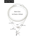 Starfish multi-layer necklace wholesale european and american cross-border cool jewelry women's versatile retro niche necklace necklace accessories