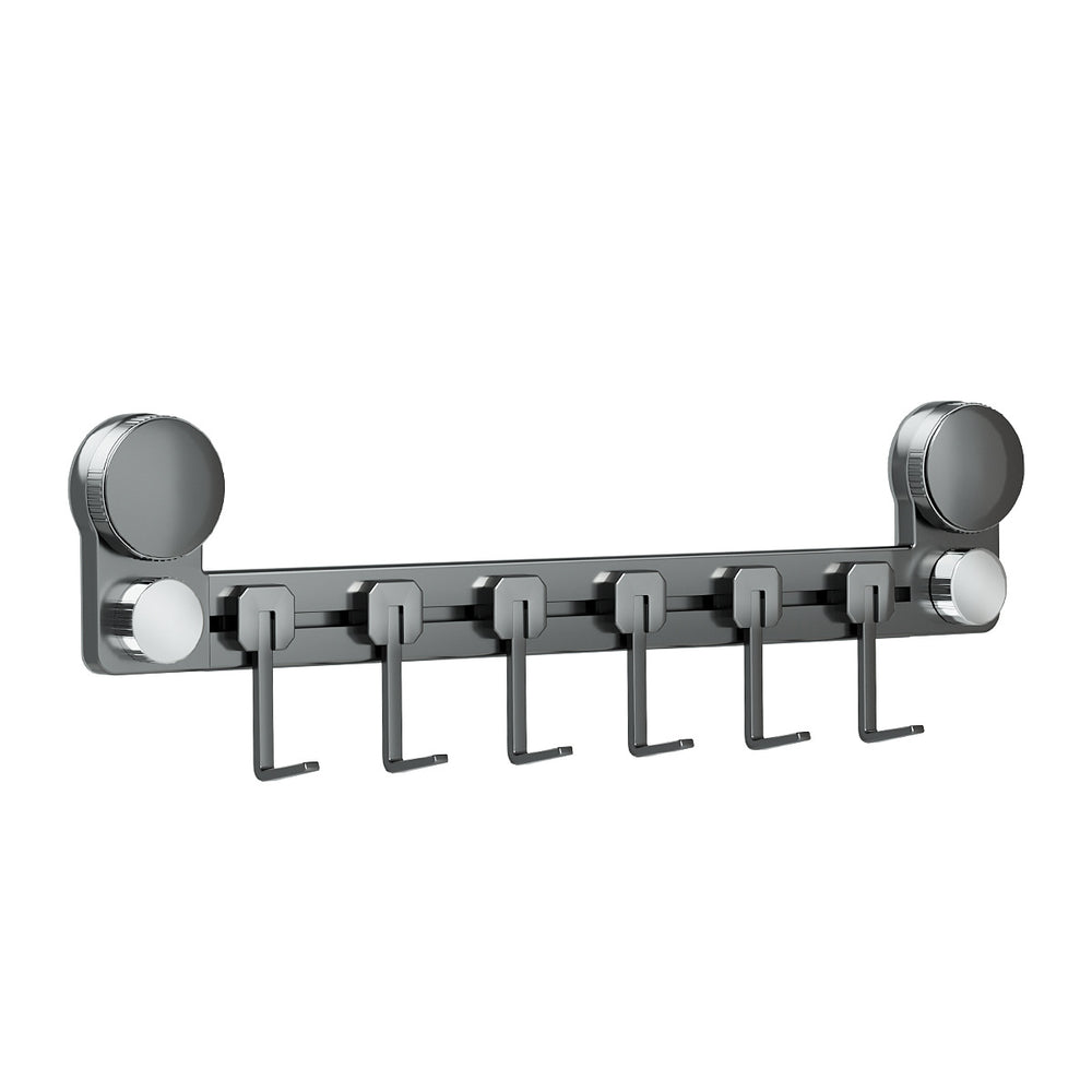Suction cup kitchen hook punch-free hanging rod pot spoon shovel hanging rack multi-functional wall-mounted storage rack kitchen utensil hanging rack