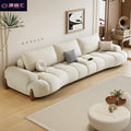 Cat paw fabric sofa - new minimalist design for small living rooms, creamy white, curved, trendy style