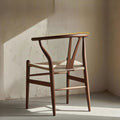 Nordic solid wood dining chair wabi-sabi armchair y chair casual reception negotiation restaurant hotel coffee backrest study