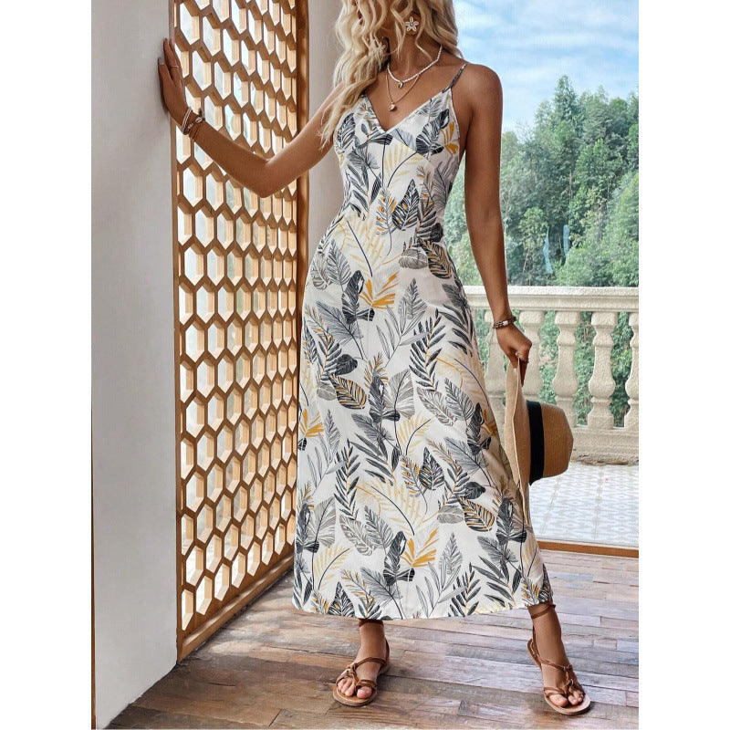 Real shot in stockfashionexport cross-border independent station 1688 foreign order summer hot women's suspender dress