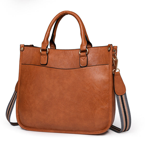 Cross-border bags bags women's tote bags new casual retro portable tote bags fashionable versatile shoulder messenger bags