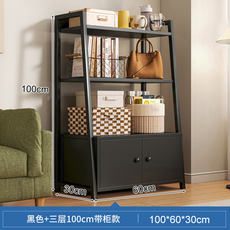 Shelf Shelf Floor-to-ceiling Bedroom Multi-layer Storage Living Room Storage Display Shelf Office Super Load-bearing Iron Shelf