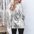 Aliexpress  european and american women casual sequin tops multi-color sequinlong sleeveselegant suit outwearins