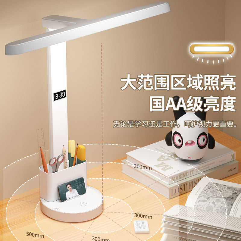 Smart desk lamp - eye protection, designed for learning, national aa grade, student & kids, desk, writing, reading, bedside lamp, anti-myopia