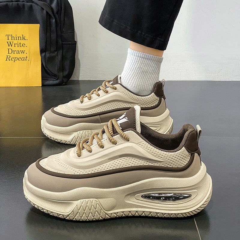 2025 spring men's versatile casual sneakers - trendy, niche design, perfect for teens, students, and campus style - chunky dad shoes for men