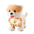 Kids' electric realistic plush toy dog - walks, barks, moves, learns to talk, licks - electronic dog for boys and girls