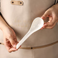 Factory direct minimalist pure white ceramic soup spoon - household tableware, small spoon, rice spoon, soup spoon, serving spoon