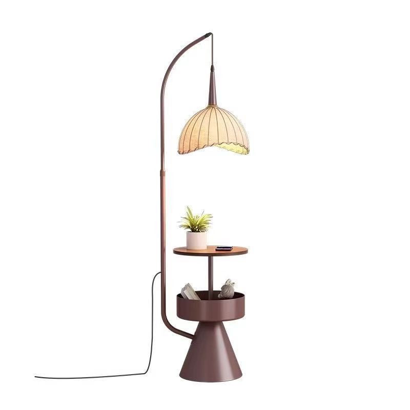 Fei shi desk living room for homenew arrivalsmall apartment bauhaus solid wood round small tea table floor lamp fei shi medium