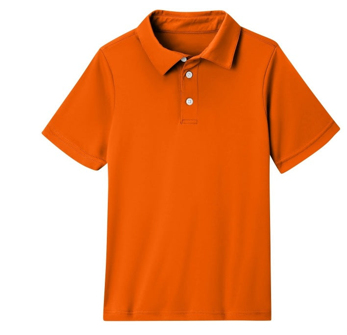 cross-border   kids' everyday casual short-sleeve solid color tops t-shirts polo shirts
