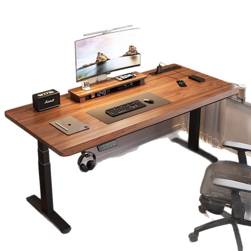 Solid wood electric height adjustable desk - computer desk, gaming desk, home desk, study desk, office desk - adjustable height table