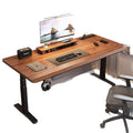 Solid wood electric height adjustable desk - computer desk, gaming desk, home desk, study desk, office desk - adjustable height table