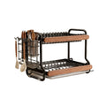 Medieval style kitchen stainless steel dish storage rack drain rack countertop multifunctional storage rack dish rack dishes plates cupboard