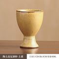 Creative tall round egg cup stylish colorful kiln-turned ceramic egg holder cup restaurant home practical egg bottom base