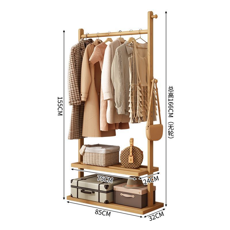 Coat rack floor-standing clothes rack for home clothes drying rack simple bedroom clothes storage rack room living room indoor