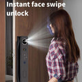 Smart door lock - cross-border, fully automatic, fingerprint, card, password, palmprint, and face recognition unlocking. multi-language support. wholesale available