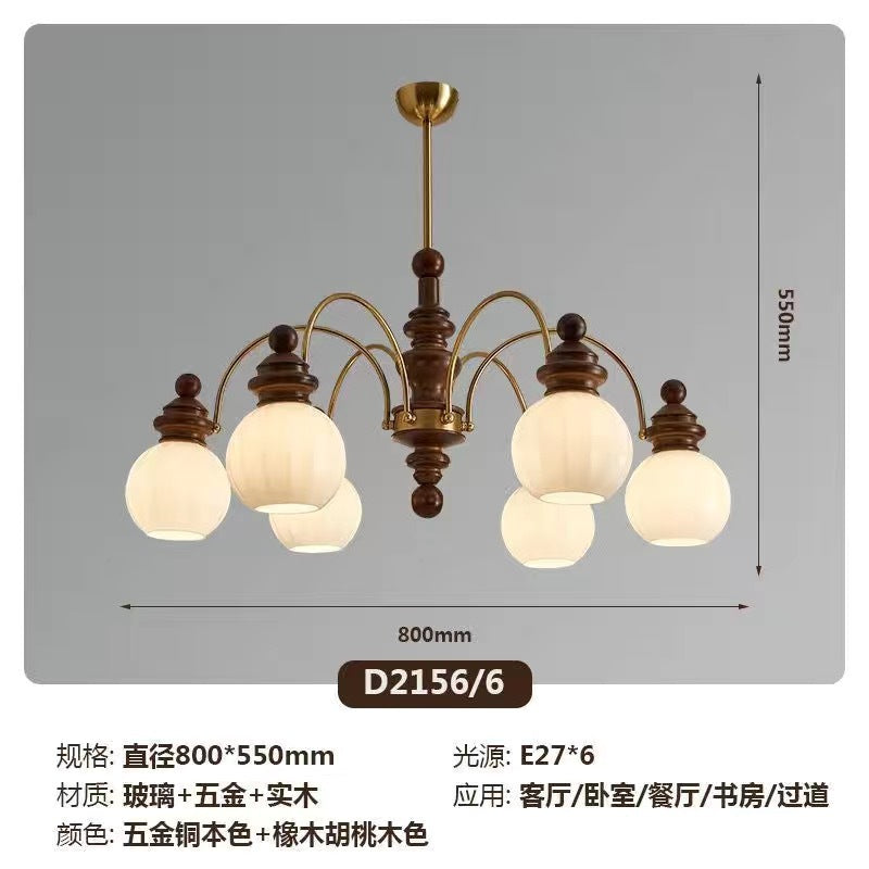 French antique high-end lamps Japanese retro pagoda bedroom dining room lighting American country living room chandelier