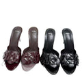 Za2026new arrival small fragrant camellia outwear high-heeled rose flower beach rose flower high-heeled sandals