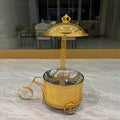 supply of wedding hotel stainless steel golden 8l thermal pot buffet catering thermal pot banquet car equipment