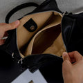 2026 new niche design vintage handbag fashionable versatile shoulder & crossbody bag vegetable-tanned leather boston bag
