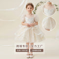 Girls' summer dress - stylish and chic tutu princess dress for girls, perfect for runway shows, hosts, piano performances, and flower girls