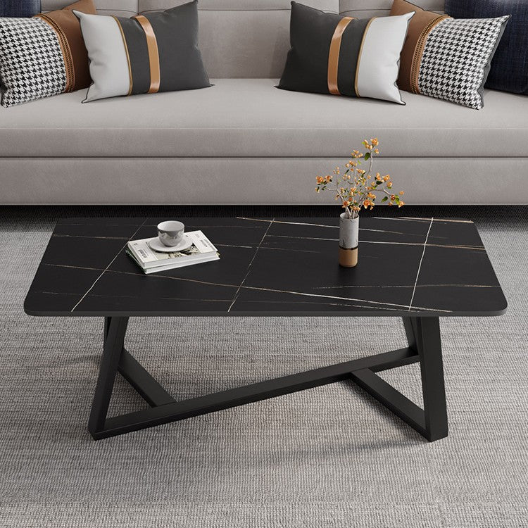 Accessible luxury office coffee table modern casual living room for home small apartment coffee table rectangular coffee table table rock slab