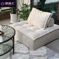 Lazy sofa apartment small apartment italian normcore living room popular technology cloth accessible luxury square single tofu sofa