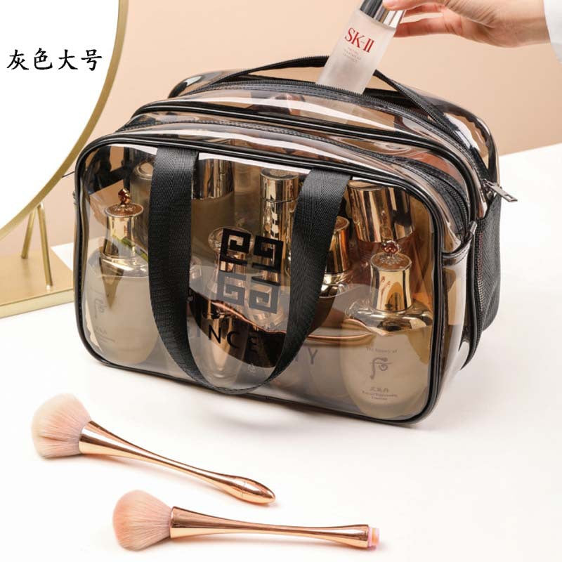 Portable PVC Travel Waterproof Cosmetic Bag Dry and Wet Separation Cosmetic Wash Bag Portable Clothing Storage Swimming Bag