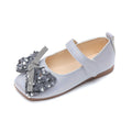 Girls' single shoes for kids, spring/autumn  collection: princess shoes for girls (mid-to-large size), korean style soft sole leather shoes with bow detail, perfect for performances
