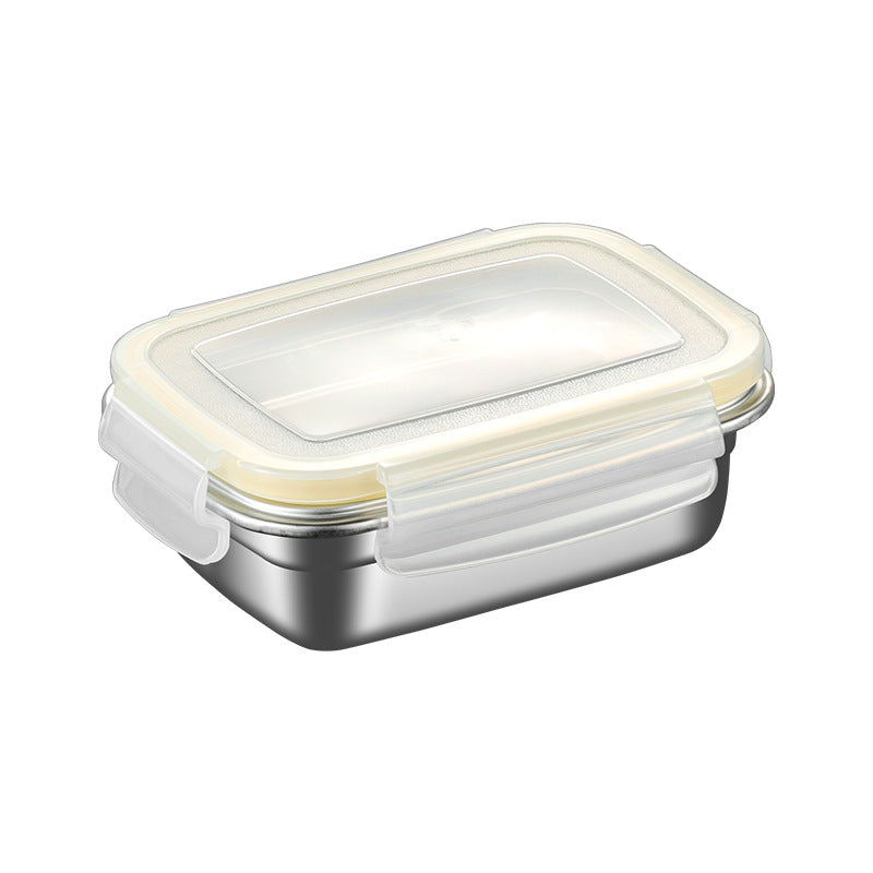Daily dining kitchen 304 stainless steel crisper box, multi-grain rice packaging box, food-grade small lunch box, microwaveable