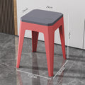 Household plastic small stool thickened creative bench two-color dining table stool spare stool strong and stackable for easy storage