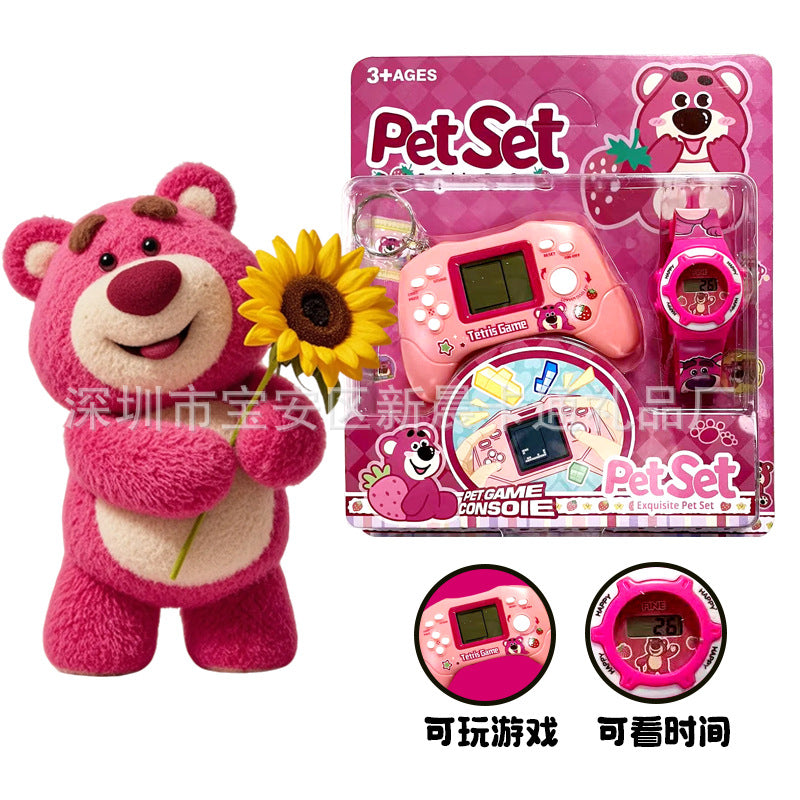 Kids' smartwatch educational toy with mini game console - tetris handheld - small-scale street vendor cross-border wholesale