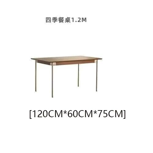 Solid pine wood dining table, vintage style, small apartment, nordic/japanese design, dining table and chairs for home use, rectangular table, mid-century modern dining table