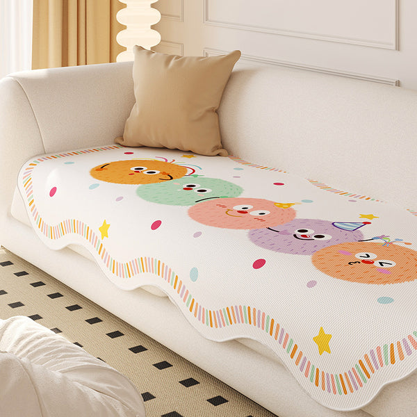 2025 new summer cartoon ice silk sofa cushion summer non-slip seat cushion special-shaped mat cold cushion seat cushion