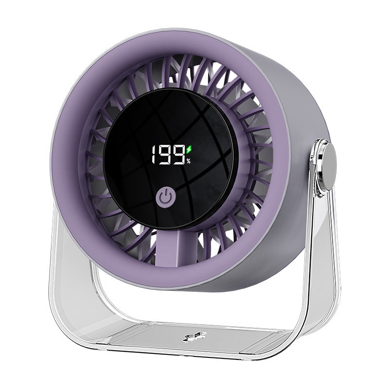 Desktop mini fan - portable, rechargeable, long battery life, office use, usb desktop fan (plug-in/rechargeable)