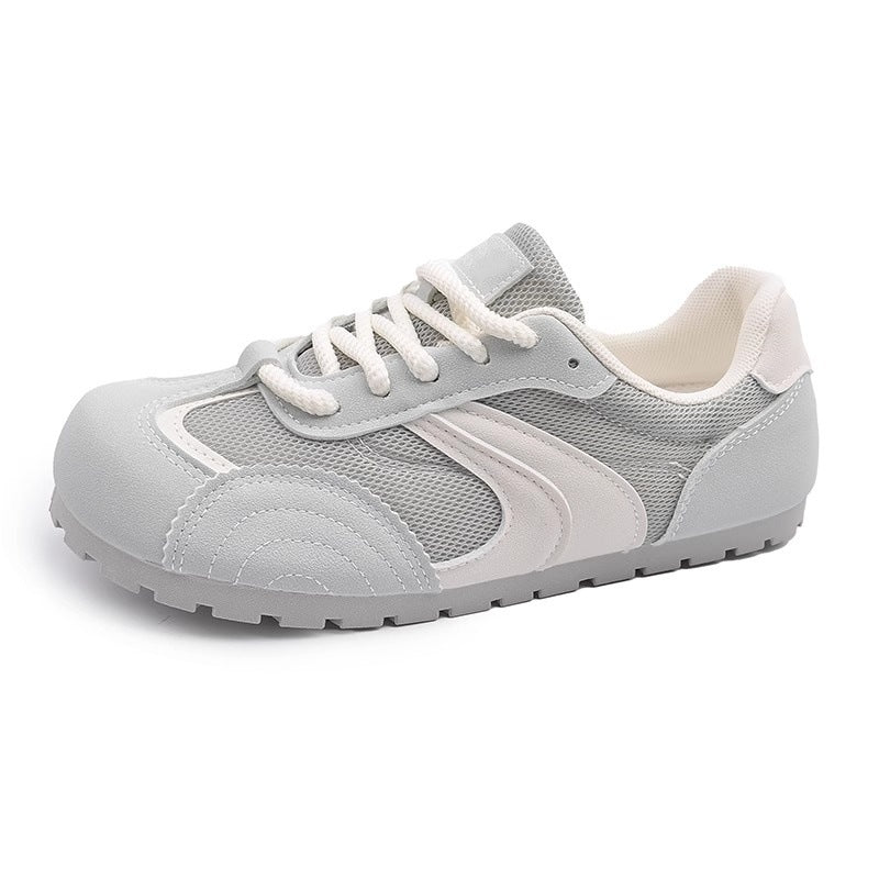 Niche styleretro round toe german training shoes for women 2026new arrivalspringcasualeasiest for match breathable thin bottom sports flats sneakers