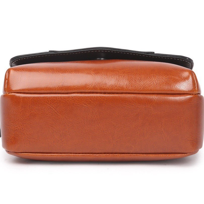 High-end oil wax leather small bag for women springnew arrival crossbody bag for women small square bag easiest for match genuine leather women's bag shoulder bag