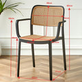 Square with armrests net weight 4.8kg -black