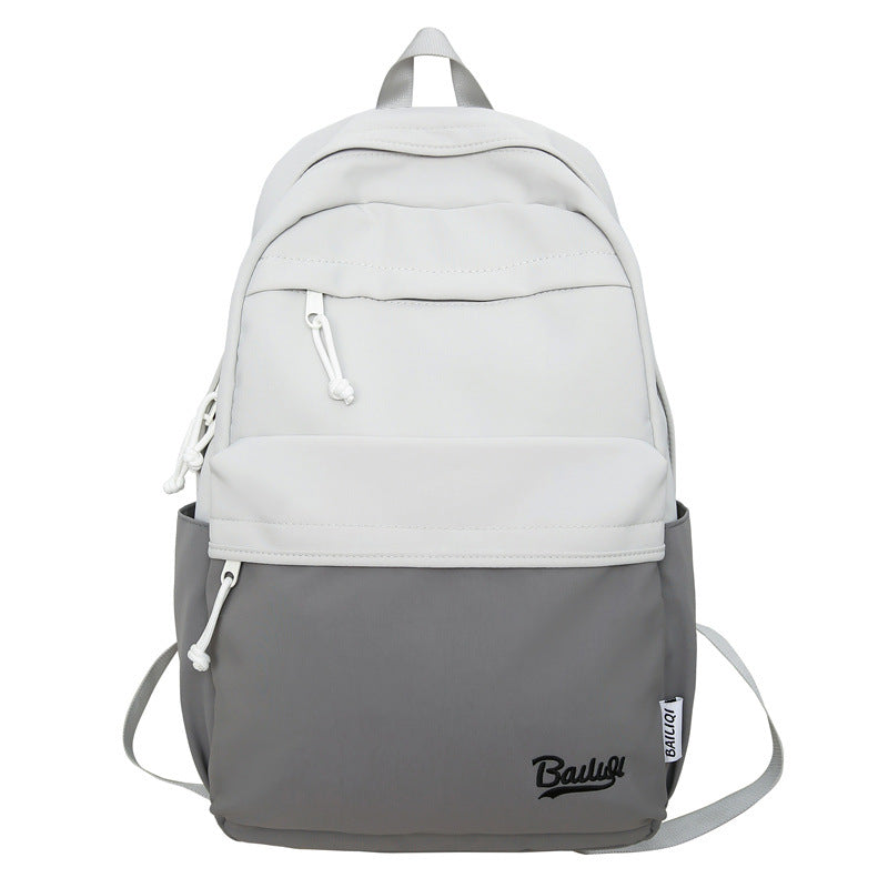 Backpack for college students, high school students, travel, multifunctional backpack, contrast color design, school bag, wholesale, portable and lightweight