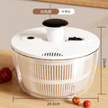 Multifunctional press dehydrator for home vegetable salad drying dehydrator large capacity rotate drain basket vegetable basin