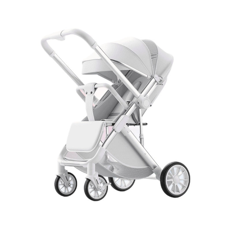 Newborn lightweight foldable stroller two-way baby walking handy gadget cross-border wholesale high-view stroller can sit or lie down