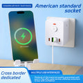Us standard wireless power strip converter - taiwan china plug adapter - american/canadian power strip