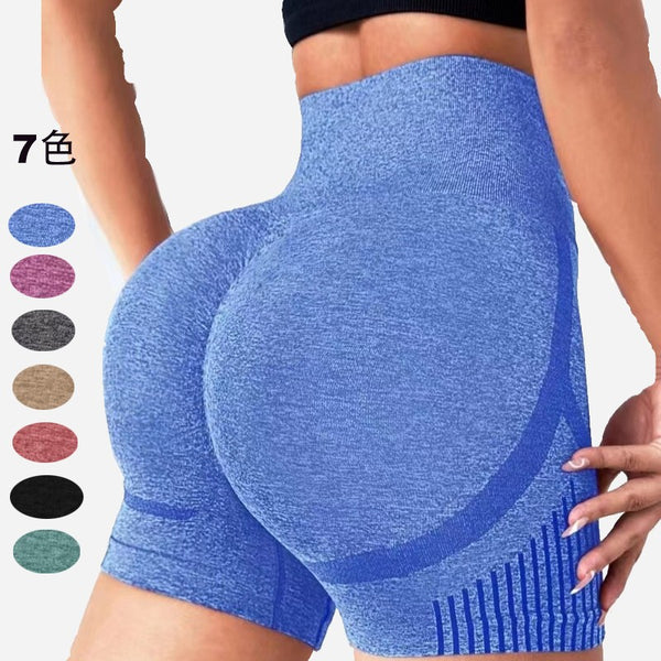 New  yoga shorts high waist hip-lifting yoga pants running fitness pants yoga clothes sportswear three-point pants
