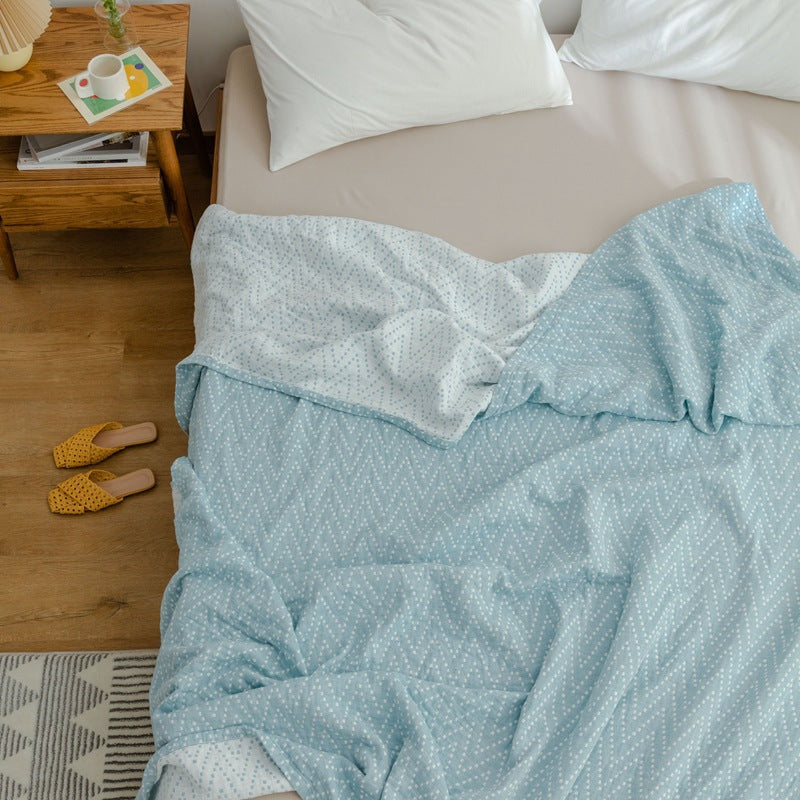 Three-layer gauze quilt adult cotton yarn Xia Liang quilt blanket summer thin towel quilt pure cotton single sheet