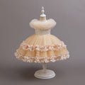 Girls' summer formal dress - european & american style flower girl wedding dress, princess tutu, children's host, piano performance dress