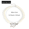 Wholesale women's necklace accessories: european and american cross-border light luxury high-end jewelry, diamond-studded heart choker, pearl sweater necklace