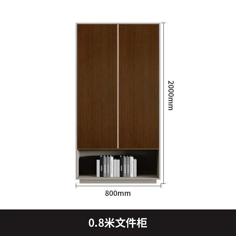 Retro file cabinet, office wall-mounted storage cabinet, storage cabinet, luxury boss background cabinet, bookcase floor
