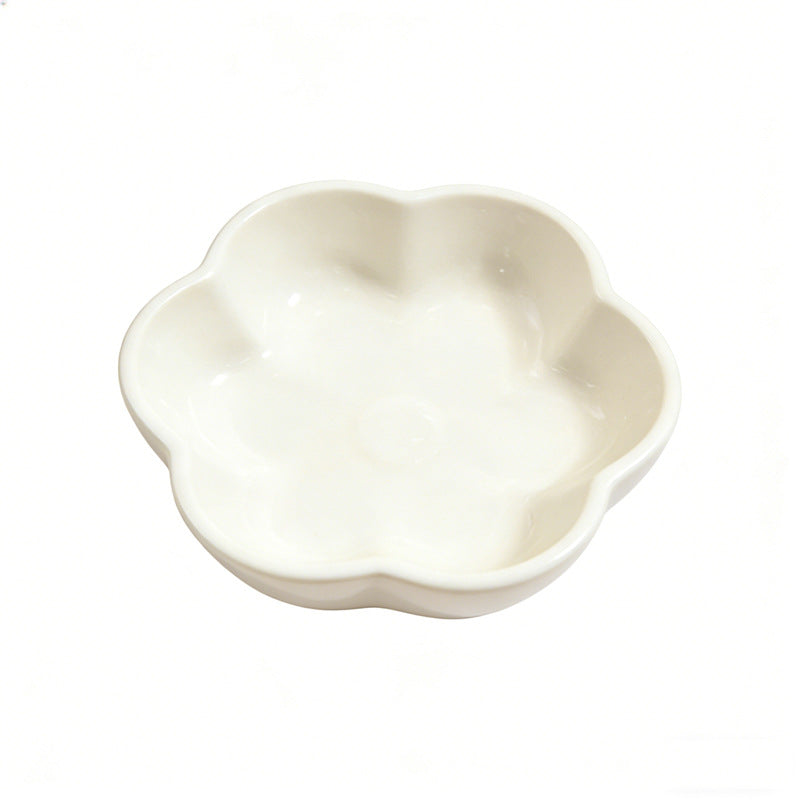 Ins cream style multi-color creative plate for home hot pot dipping dish side dish pickles vinegar plate ceramic flavor plate wholesale
