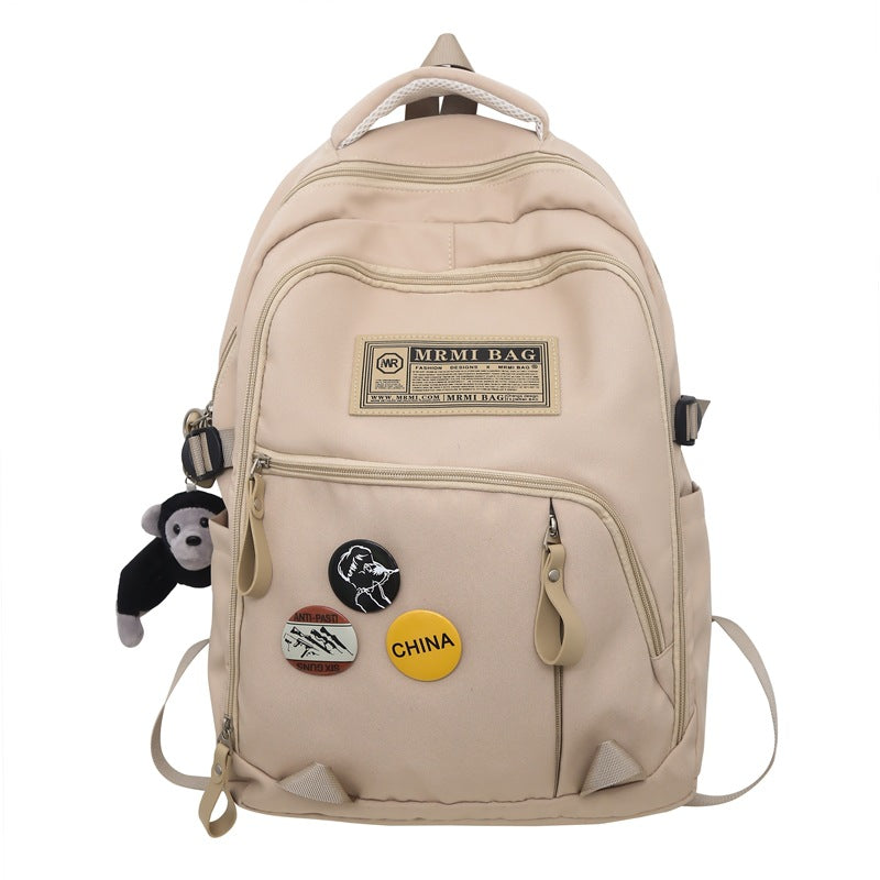 New Student Large Capacity Backpack Computer Travel Bag Lightweight Versatile Backpack High School Student Backpack