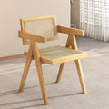 Scandinavian solid wood for home rattan balcony dining chair stool backrest b&b casualcasual rattan chair chandigarh chair